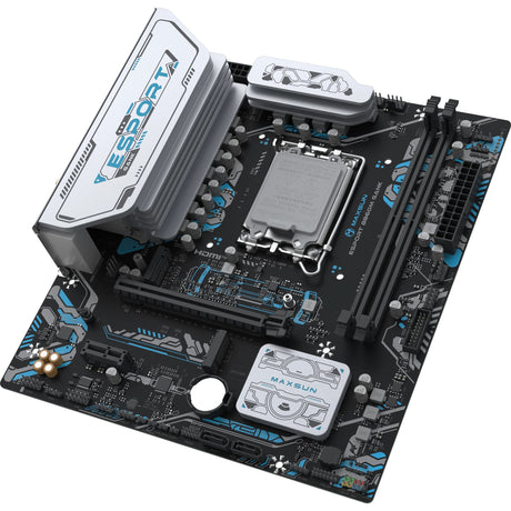 Scheda madre Maxsun MS-Esport B860M Gank WiFi Socket 1851 (Nero, RAID, GB-LAN, WLAN, BT, Suono, µATX)