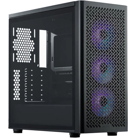 Cooler Master Elite 502 Midi Tower housing (black | 1x USB-A | 1x USB-C | RGB | tempered glass)