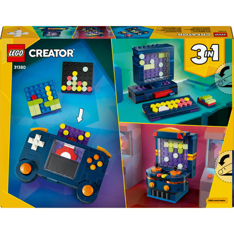 Modello giocattolo della console di gioco retrò 3in1 LEGO® Creator - convertibile in una macchina desktop o arcade - 31380