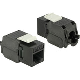 Delock modulo keystone jack rj45 > lsa cat.6a utp (nero)