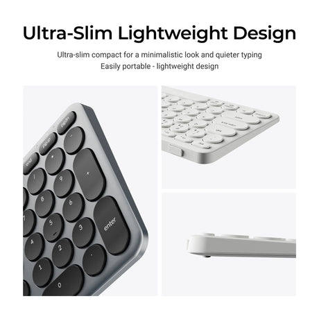 Tastiera Keychron b4 pro-k8 (bianca, layout americano (qwerty), interruttori a forbice, 96%, copritasti in abs, 2,4 ghz | bluetooth | usb)