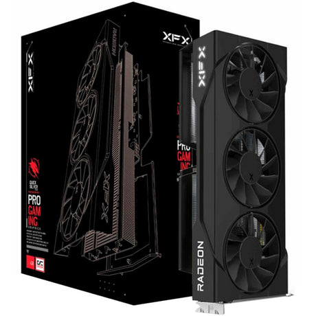 Scheda grafica XFX Radeon RX 9060 XT Swift OC con tripla ventola (nero, RDNA4, GDDR6, 2x DisplayPort, 1x HDMI 2.1)