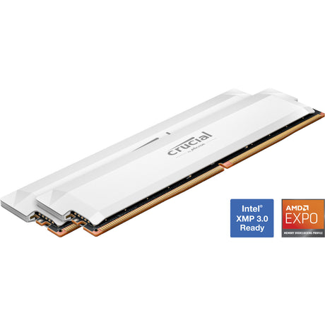Crucial pro 32 GB ddr5-6400 (2x 16 GB) RAM (bianco, cp2k16g64c38u5w, xmp 3.0, expo)