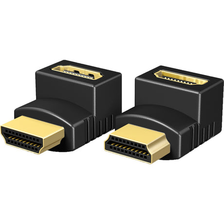 Icy box 2x adattatori angolari HDMI (nero, ib-cb009-1)