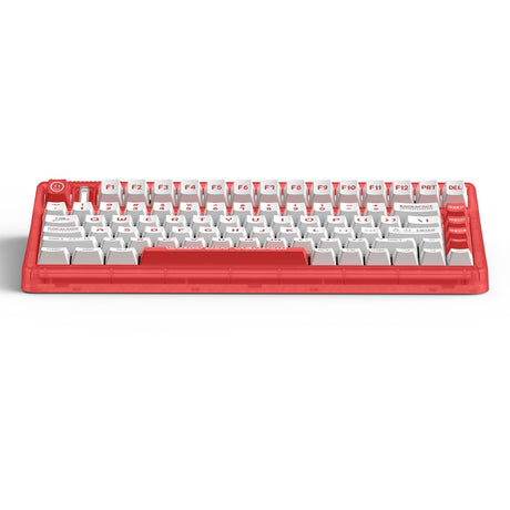 Tastiera meccanica wireless Iqunix og80 joy seller (rossa, layout us (qwerty), cherry mx silent red, 80% (tkl), led rgb, hot-swap, pbt, 2.4ghz | bluetooth 5.1 | usb-c)