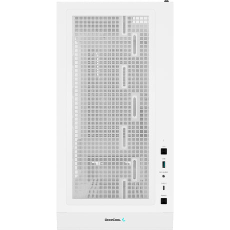 Custodia Deepcool CH560 MIDI Tower (bianco | 1x USB-A | 1x USB-C | RGB | vetro temperato)