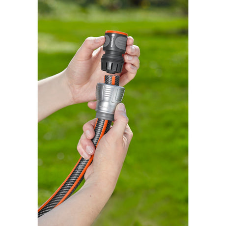 Connettore per tubo Gardena premium 19 mm (3 4 ) (grigio argento, 18256-20)
