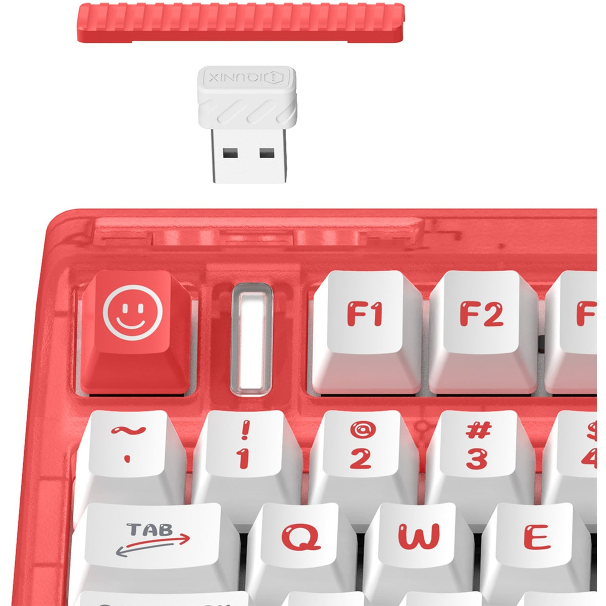 Tastiera meccanica wireless Iqunix OG80 Joy Vendor (grigia, layout USA (QWERTY), Cherry MX Brown, 80% (TKL), LED RGB, sostituibile a caldo, PBT, 2,4 GHz | Bluetooth 5.1 | USB-C)