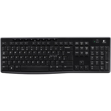 Tastiera wireless Logitech k270 (nera, layout eu (qwerty), cupola in gomma)