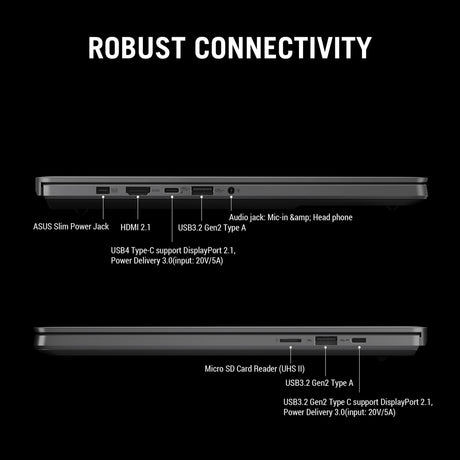 Asus Rog Zephyrus G14 Ga403um-QS024W 14 Copilot+ Laptop da gioco (Bianco | Ryzen 9 270 | RTX 5060 | 16 GB | SSD da 1 TB | OLED)