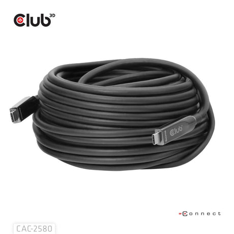 Cavo USB-C completo Club 3D, 15 m (nero, 8k60hz 10gbps 60w)