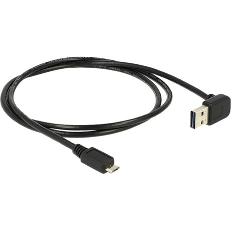Delock USB-A 2.0 maschio 90° > cavo micro-USB maschio (nero, 1 metro)