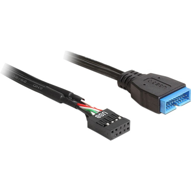 Delock USB 2.0 interno > Adattatore USB 3.0 (nero, 0,45 metri)