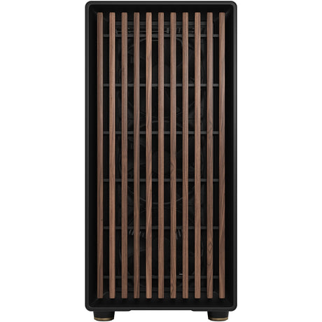 Custodia midi tower north xl dal design frattale (colore legno nero | 2x USB-A | 1x USB-C)