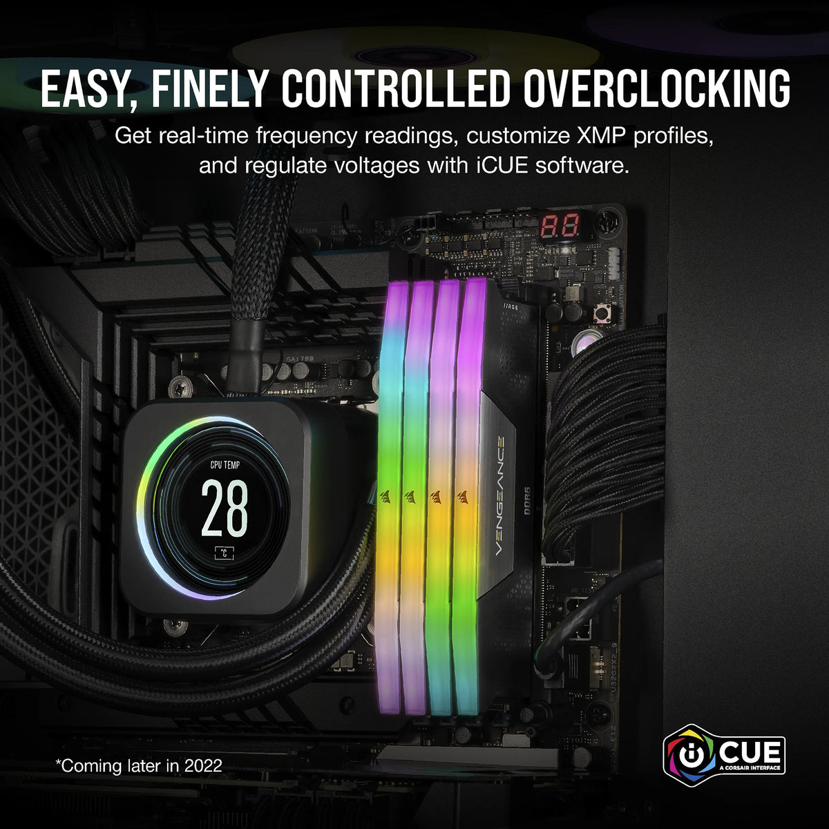 Corsair Vengeance RGB 32 GB DDR5-6000 (2x 16 GB) RAM (nero, cmh32gx5m2b6000c38, xmp 3.0)