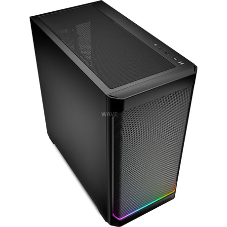 Custodia mini tower per striscia RGB Sharkoon mk4 (nera | 2x USB-A | 1x USB-C | RGB)
