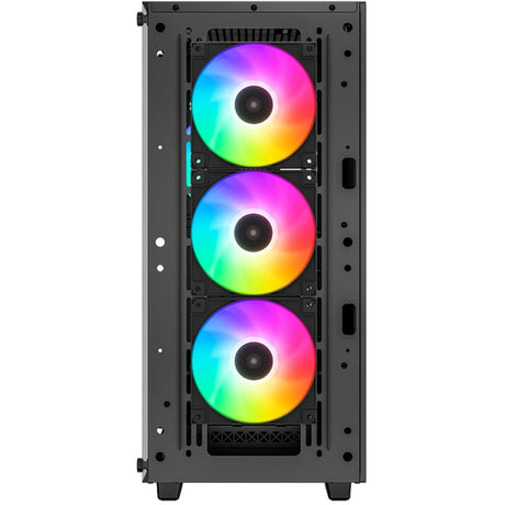 Custodia midi tower Deepcool cc560 argb v2 (nero | 2x usb-a | rgb | vetro temperato)
