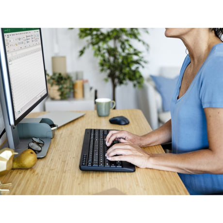 Trust trezo comfort set tastiera e mouse wireless set da tavolo (nero, layout americano (qwerty), 100%)