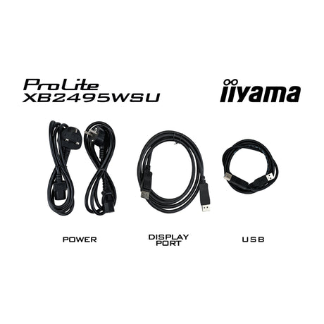 Monitor Iiyama prolite xb2495wsu-b1 24.1 (nero, 100 Hz, HDMI, porta display, USB, audio)