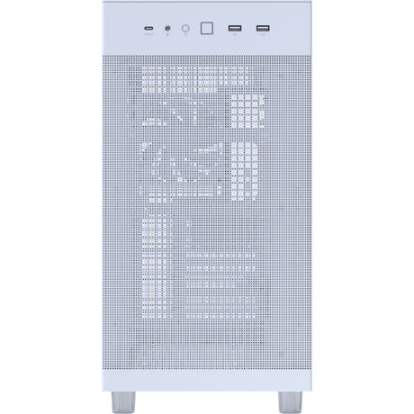 Asus Prime Ap303 - Alloggiamento Midi Tower con pannello in vetro temperato (Bianco | 2x USB-A | 1x USB-C | Vetro temperato)