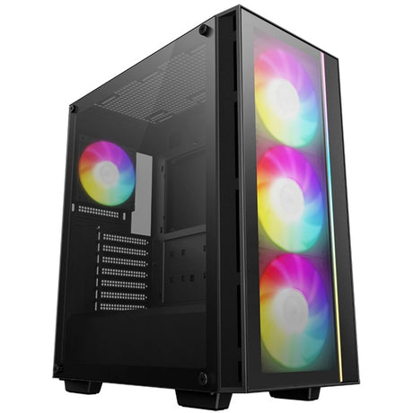 Deepcool Matrexx 55 V4 C Midi Tower Custodia (Nero | 1x USB-A | 1x USB-C | RGB | Finestra)