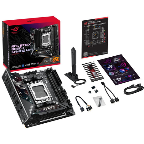Scheda madre Asus ROG Strix B850-I Gaming Wi-Fi Socket AM5 (2,5 GB-LAN, Wi-Fi 7, BT, audio, Mini-ITX)
