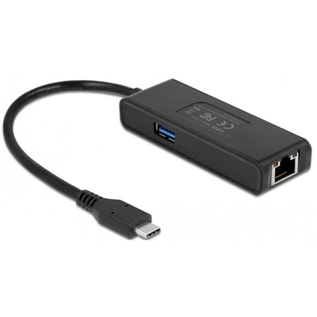 Delock Adattatore USB-C a LAN 2,5 Gigabit con USB-A femmina (nero)