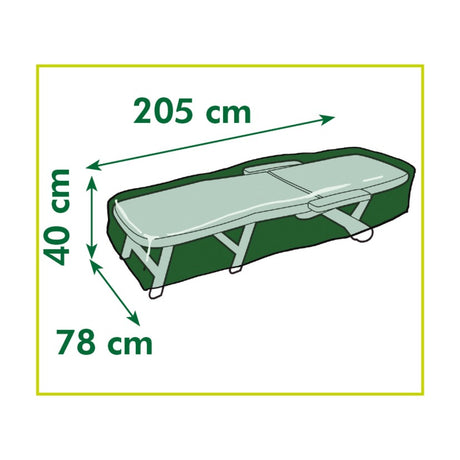 Copertura per mobili da giardino Nature per lettino prendisole (grigio, 6030607)