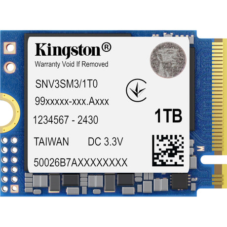 SSD Kingston nv3 da 1 TB (pcie 4.0 x4, nvme, m.2 2230)