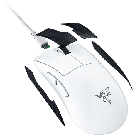 Mouse da gioco Razer deathadder v4 pro (bianco, fino a 45.000 dpi, 8000 hz)