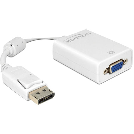 Delock adattatore displayport 1.2 > VGA (bianco, 0,22 metri)