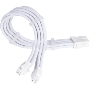 Silverstone sst-pp07e-eps8w-v2, cavo prolunga eps 12v 8pin (4+4) (bianco, 30 centimetri)