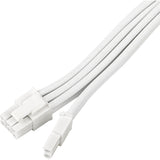 Silverstone sst-pp07e-pci8w-v2, cavo prolunga pcie 8pin (6+2) (bianco, 30 centimetri)