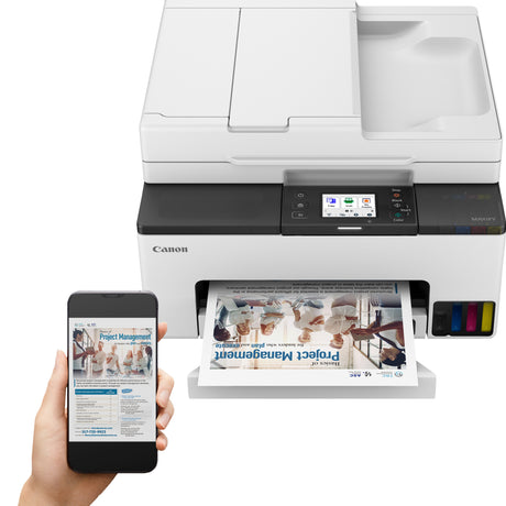 Stampante a getto d'inchiostro all-in-one Canon maxify gx2051 con funzione fax (bianco, stampa, copia, scansione, fax, Wi-Fi)