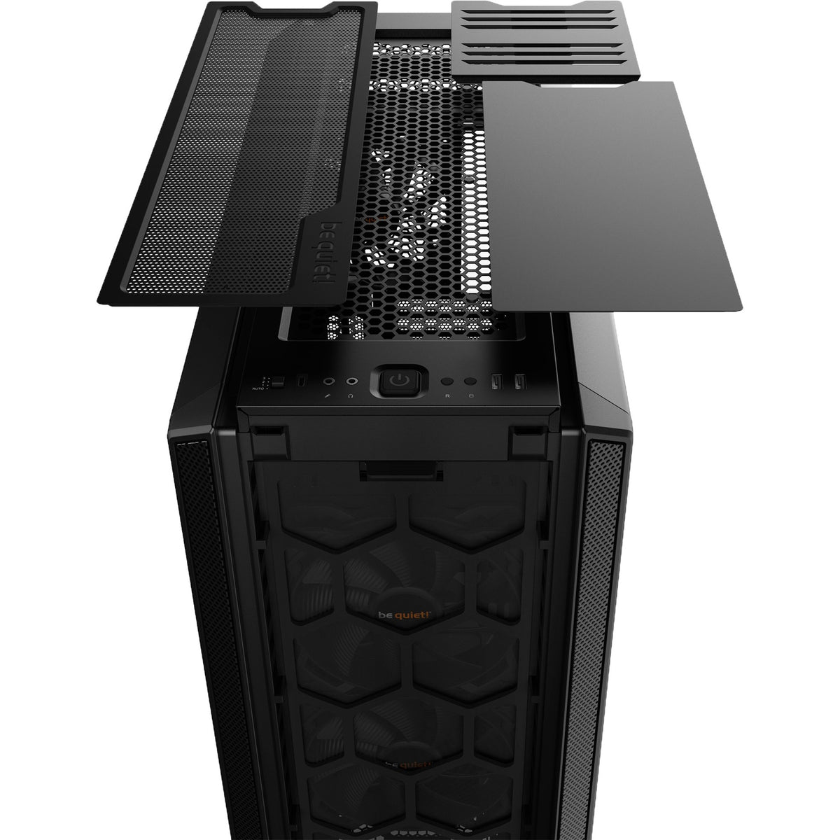 Silenzio! custodia midi tower silent base 802 con finestra (nera | 2x USB-A | 1x USB-C | finestra)