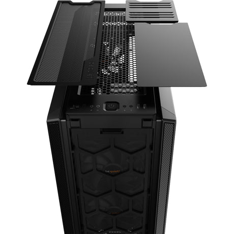 Silenzio! custodia midi tower silent base 802 con finestra (nera | 2x USB-A | 1x USB-C | finestra)