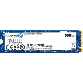 SSD Kingston nv3 da 500 GB (snv3s 500 g, pcie 4.0 x4, nvme, m.2 2280)