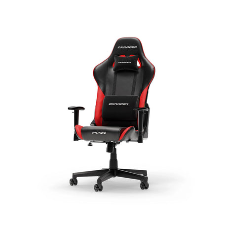 Dxracer principe l sedia da gioco in pelle pvc nero rosso (nero rosso)