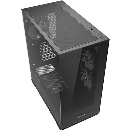 Custodia midi tower Sharkoon sk6 argb (nera | 2x usb-a | rgb | vetro temperato)