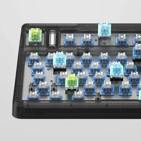 Tastiera meccanica wireless Iqunix og80 dark side (nera, layout us (qwerty), cherry mx brown, 80% (tkl), LED rgb, hot-swapable, pbt, 2.4ghz | bluetooth 5.1 | usb-c)