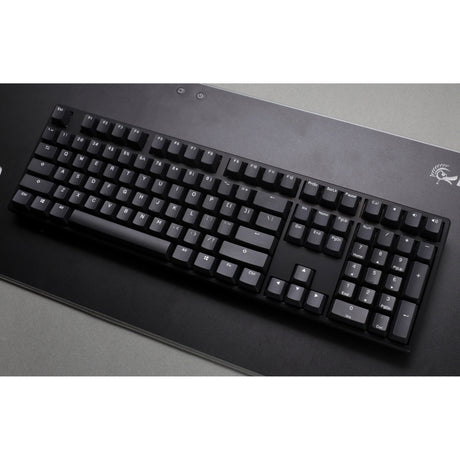 Ducky origin Phantom Black, tastiera (nera, layout USA, cherry mx blue, hot swap, copritasti PBT double-shot)