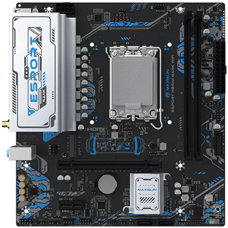Scheda madre Maxsun MS-Esport-H810M Gank WiFi Socket 1851 (nera, GB-LAN, WLAN, BT, audio, µATX)