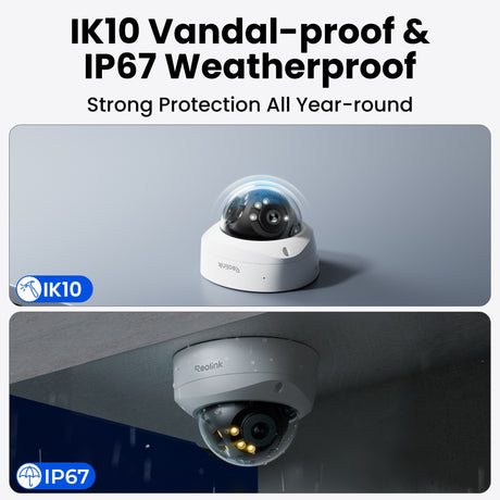 Reolink p737-a telecamera di sicurezza (bianco, 4k uhd, 8mp, poe)