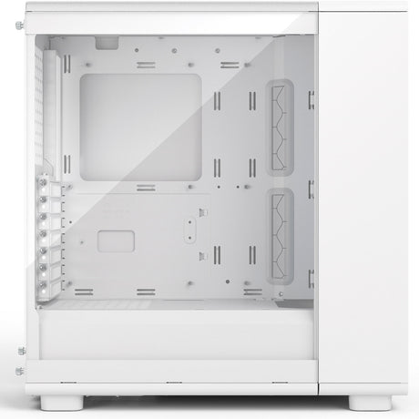 Custodia midi tower rgb epoca dal design frattale (bianco | 2x usb-a | 1x usb-c | rgb | vetro temperato)