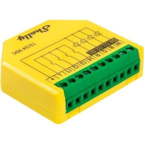 Shelly plus relè pm rgbw (giallo)