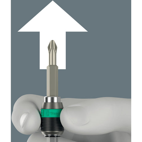 Wera kraftform kompakt 838 ra-r m set 1 set di punte (nero verde, 15 pezzi)