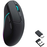 Mouse wireless Keychron m3 (nero, 100 - 26.000 dpi, Bluetooth 5.1 | 2,4 GHz | cavo USB tipo C)