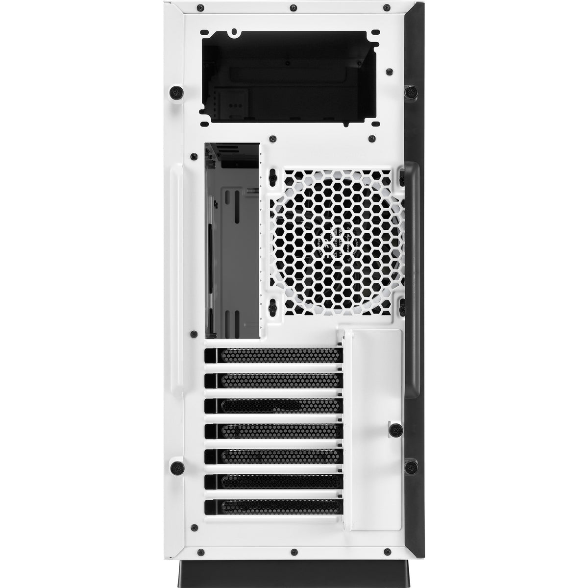 Custodia midi tower RGB Sharkoon in puro acciaio (bianco | 2x USB-A | RGB | vetro temperato)