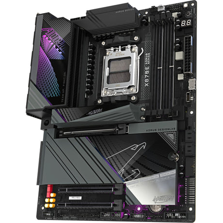 Scheda madre Gigabyte x870e aorus master socket am5 (nera, raid, 5 GB LAN, Wi-Fi 7, BT, audio, ATX)