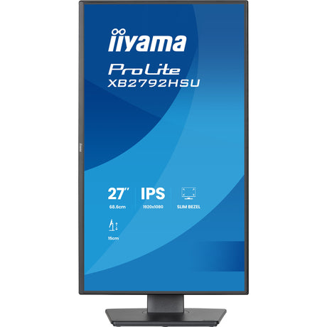 Monitor Iiyama prolite xb2792hsu-b1 27 (nero (opaco), HDMI, porta display, 2x USB-A, USB-B, 120 Hz)